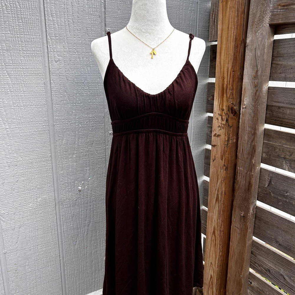 American Vintage Dark Brown Mini Dress